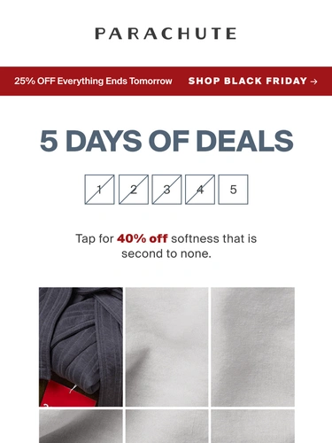 Parachute Home Sale Announcement