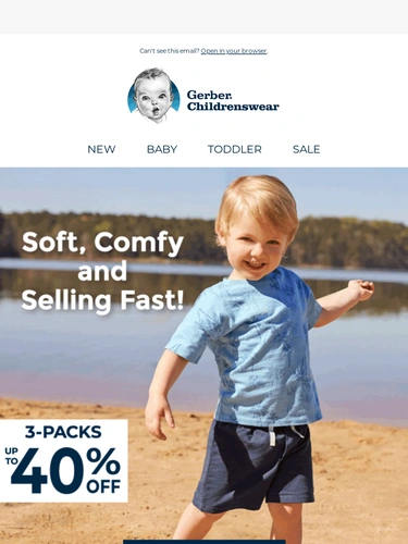 Gerber Childrenswear Sale Announcement
