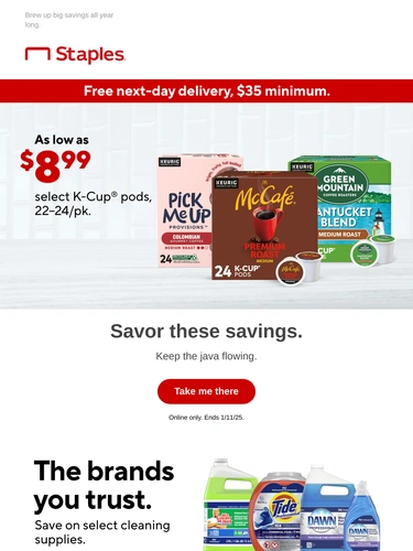 Staples Sale Announcement