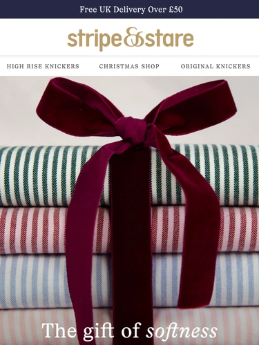 Stripe and Stare Holiday Campaign