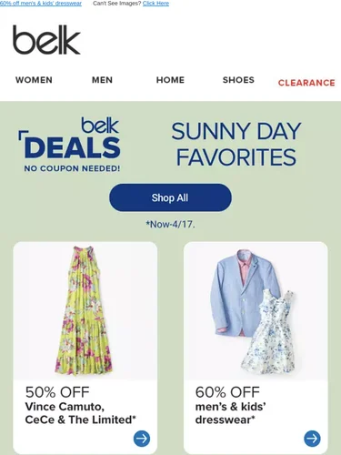 Belk Sale Announcement