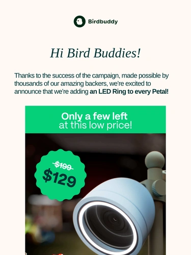My Bird Buddy Sale Announcement
