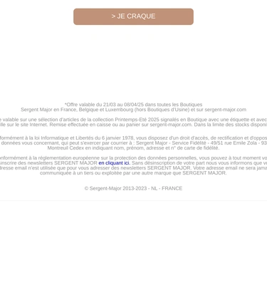 Sergent Major Sale Announcement