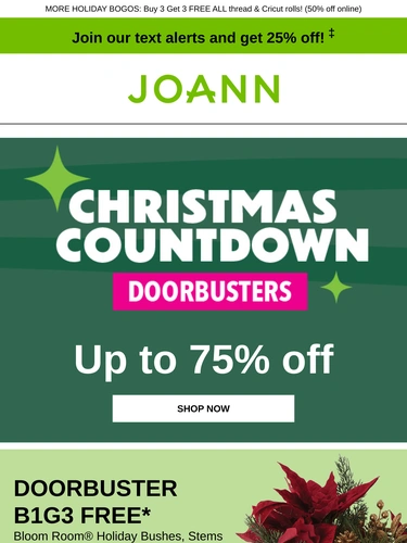 Joann Sale Announcement