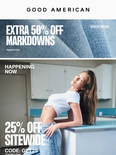 Good American Sale Announcement