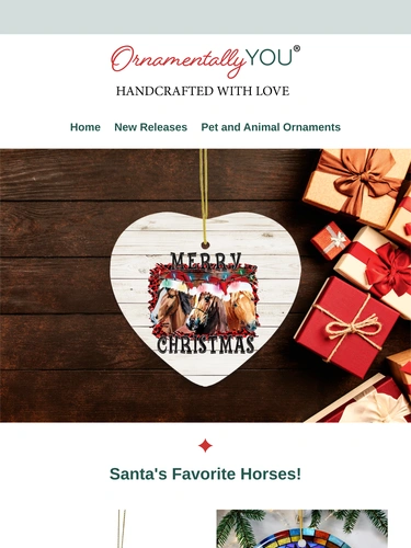 Ornamentally You Sale Announcement
