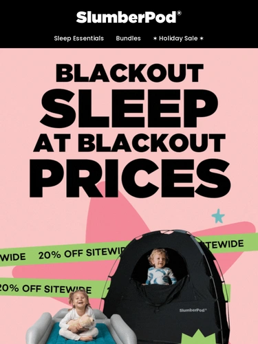 SlumberPod Sale Announcement