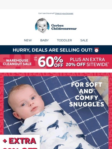Gerber Childrenswear Sale Announcement