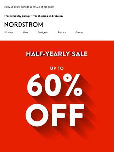 Nordstrom Sale Announcement