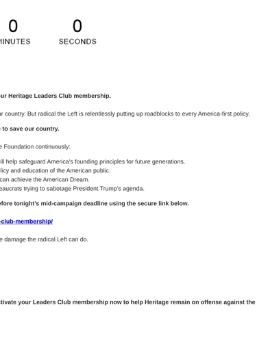 Heritage Foundation Event Invitation