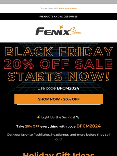 Fenix Store Sale Announcement
