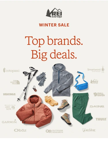 REI Sale Announcement