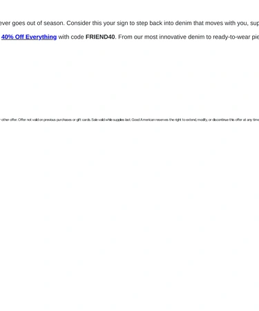Good American Sale Announcement