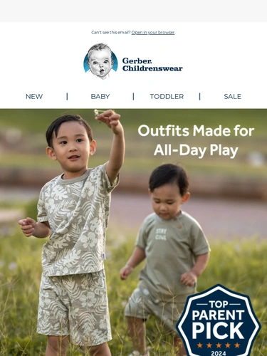Gerber Childrenswear Sale Announcement