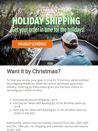 Trident Fly Fishing Holiday Campaign