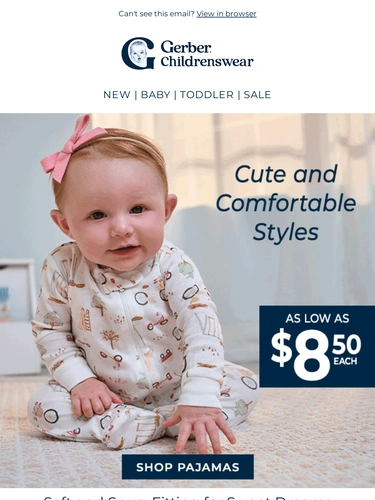 Gerber Childrenswear Sale Announcement