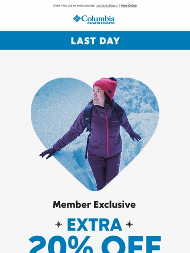Columbia Sportswear Sale Announcement