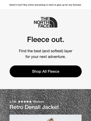 The North Face Sale Announcement