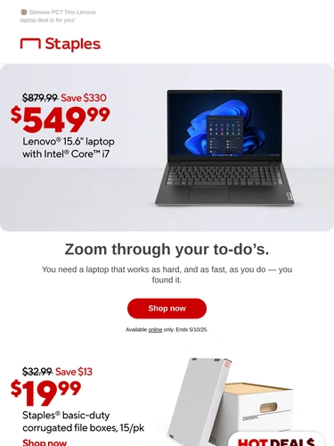 Staples Sale Announcement