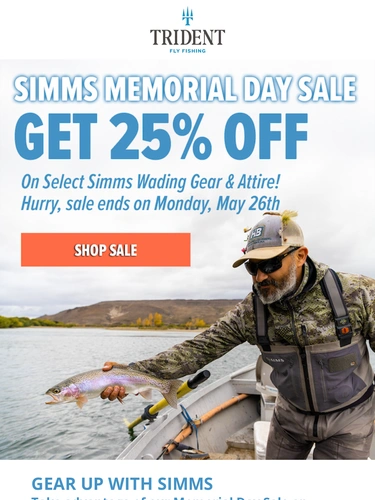 Trident Fly Fishing Sale Announcement