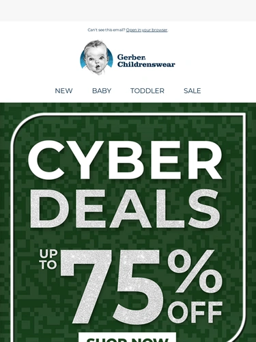 Gerber Childrenswear Sale Announcement