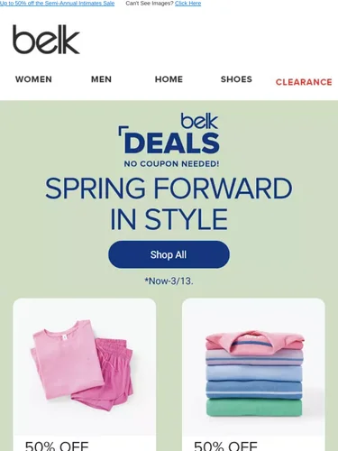 Belk Sale Announcement