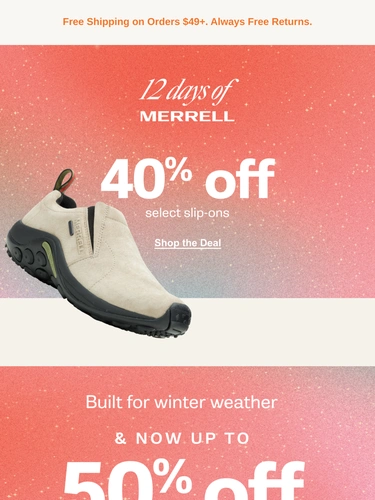 Merrell Sale Announcement