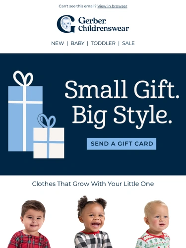 Gerber Childrenswear Sale Announcement