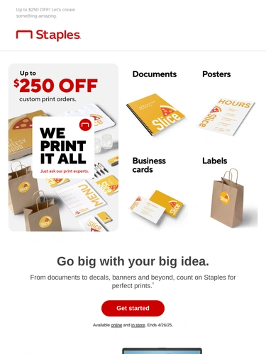 Staples Sale Announcement