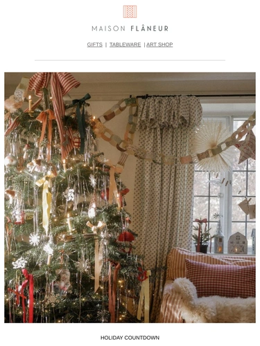 Maison Flaneur Holiday Campaign