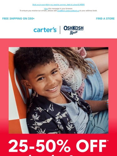 Carter's OshKosh Newsletter