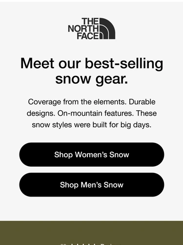 The North Face Newsletter
