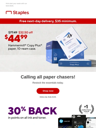 Staples Newsletter