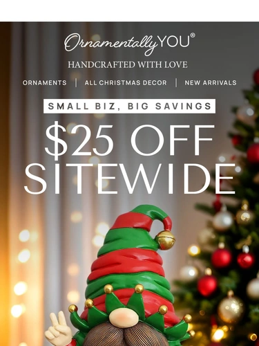 Ornamentally You Sale Announcement