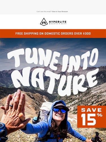 Hyperlite Mountain Gear Sale Announcement
