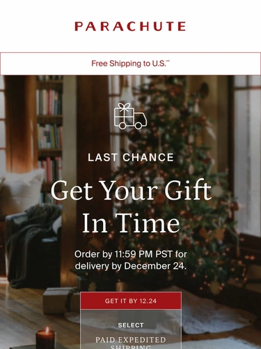 Parachute Home Sale Announcement