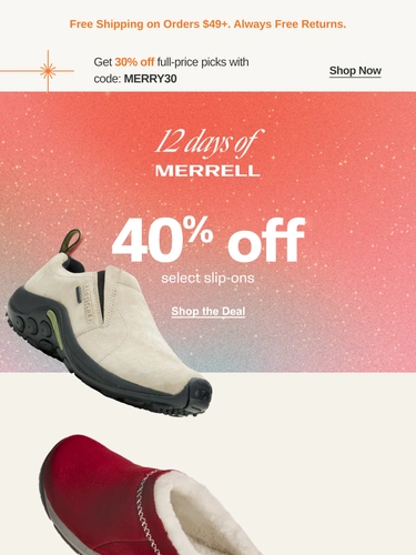 Merrell Sale Announcement