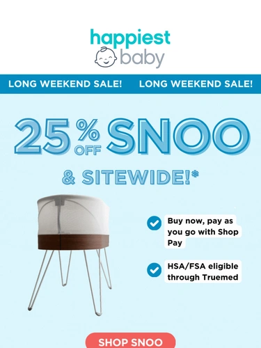 Happiest Baby Sale Announcement