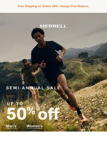 Merrell Sale Announcement