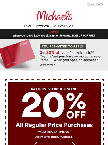 Michaels Newsletter