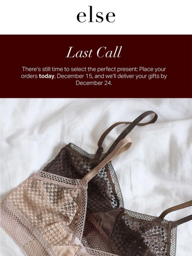 Else Lingerie Newsletter