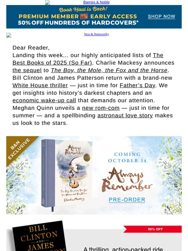 Barnes & Noble Newsletter