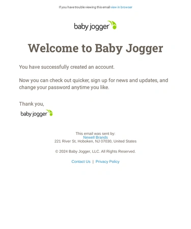 Baby Jogger Welcome Series