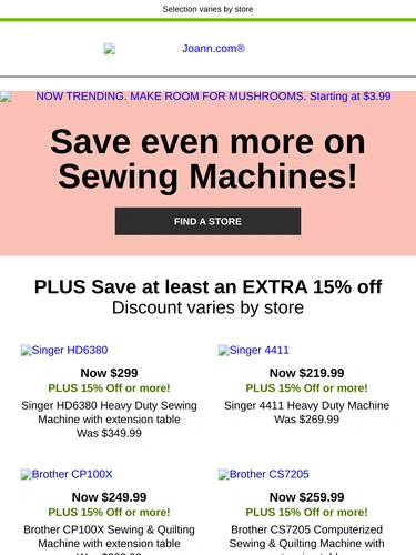 Joann Sale Announcement