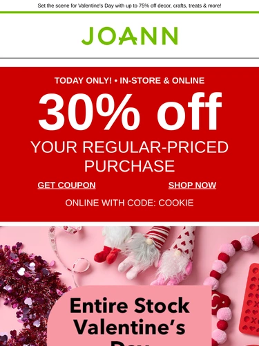 Joann Sale Announcement