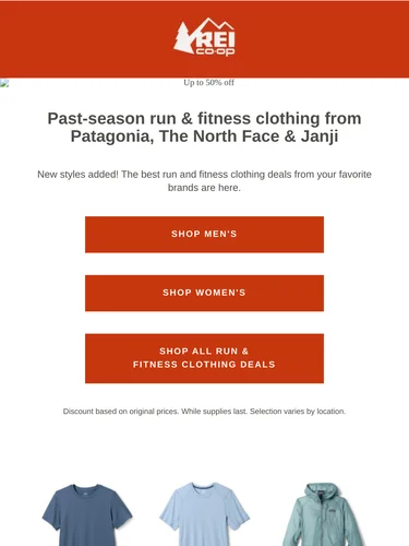 REI Sale Announcement