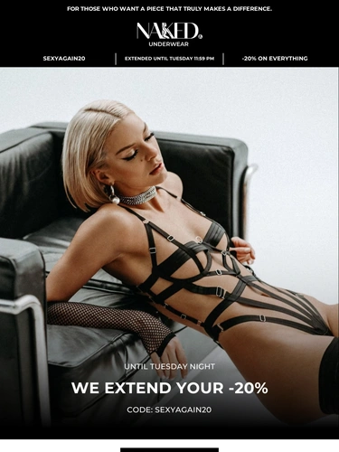 Naked Underwear Sale Announcement