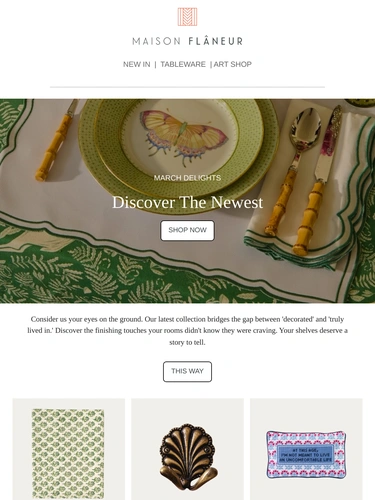 Maison Flaneur Sale Announcement