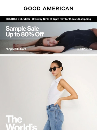 Good American Sale Announcement