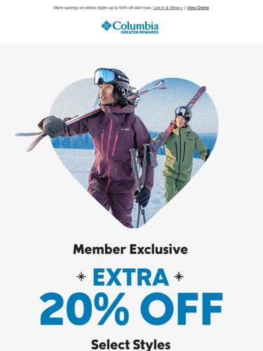 Columbia Sportswear Sale Announcement